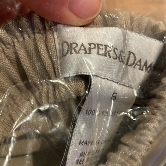 Drawers and Damons size Small beige elastic waist pant brand new - Picture 2 of 7